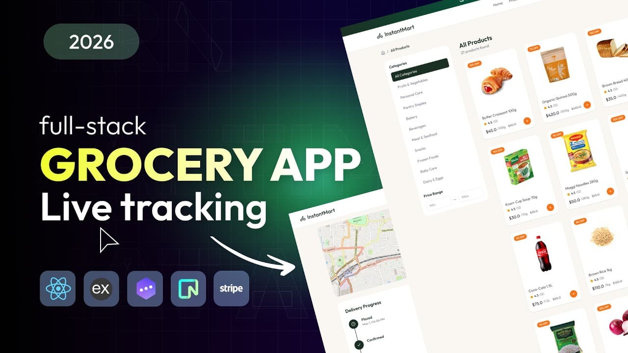 Full Stack Grocery Delivery App with Live Tracking