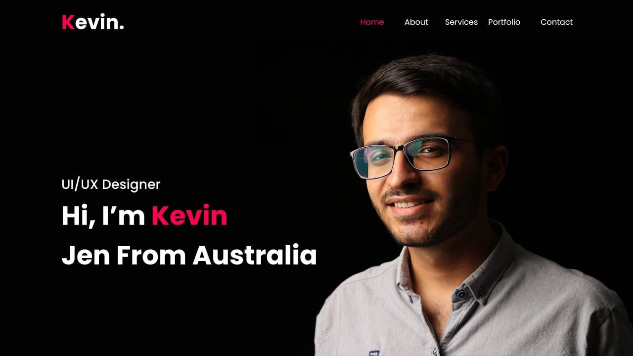 Build Portfolio Website Using HTML CSS & JS