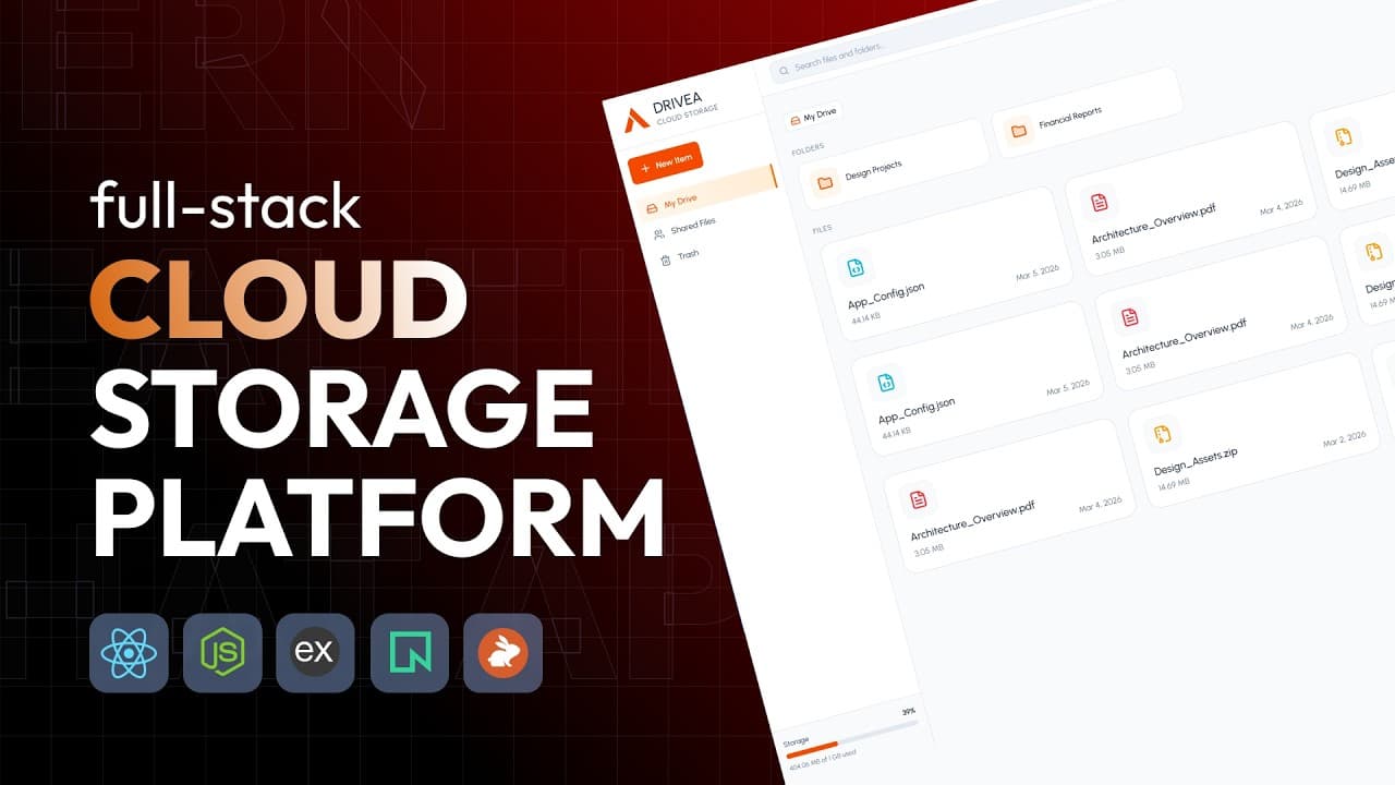 Full Stack Cloud Storage Platform using PERN Stack 