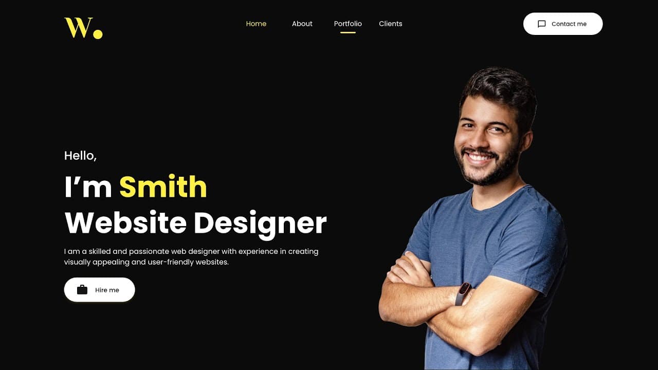 Make Portfolio Website Using React JS
