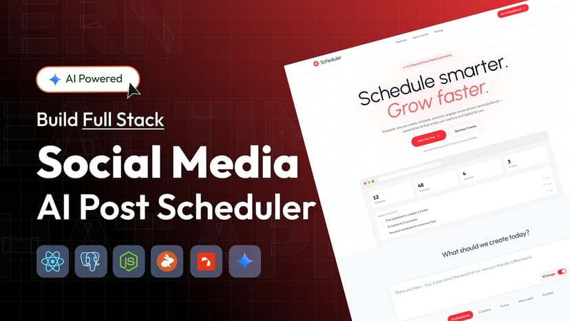 Full Stack Social Media Automation App using React js