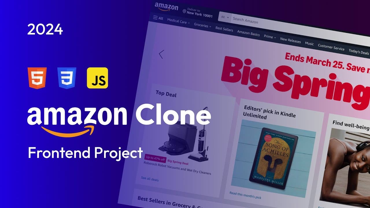 Amazon Clone Using HTML & CSS