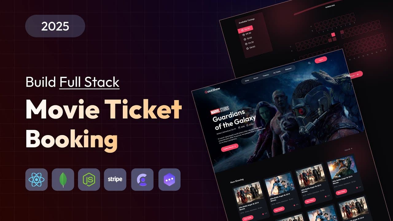 Full Stack Movie Ticket Booking App using MERN Stack