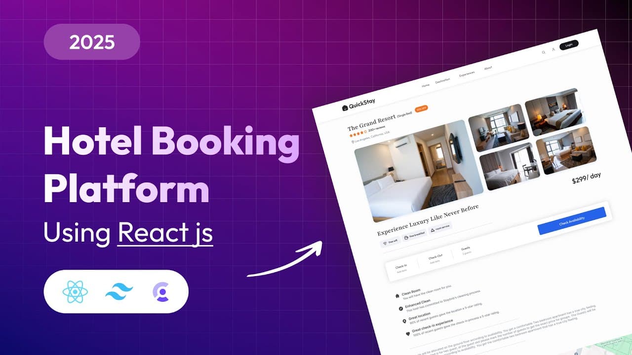 Complete Hotel Booking Website Using React JS
