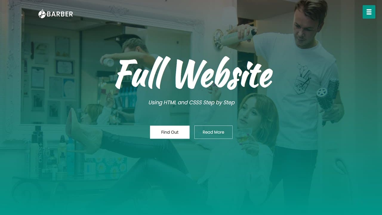Complete Responsive Website Using HTML & CSS