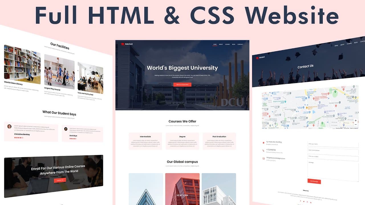 Create Responsive Website Using HTML & CSS
