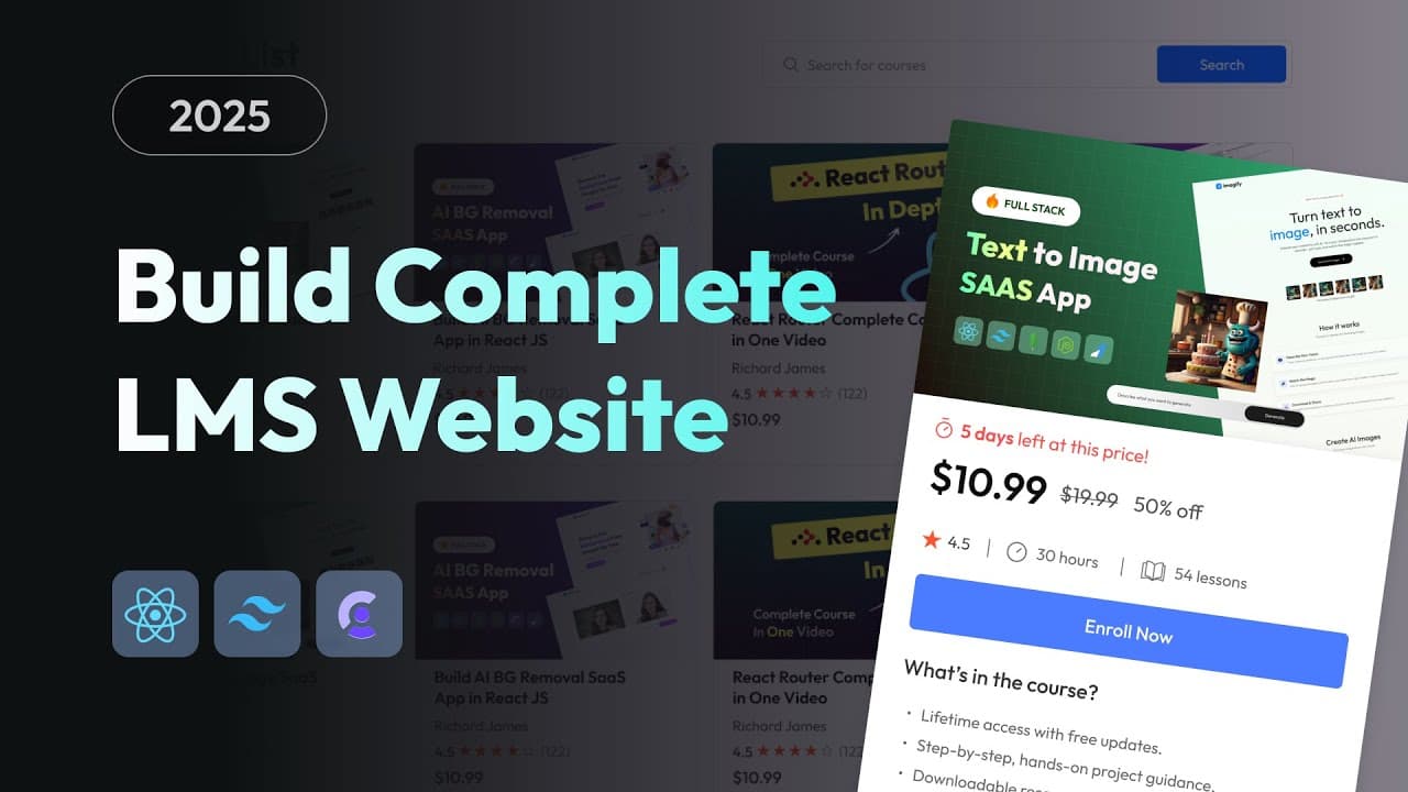 Complete LMS Website Using React Js
