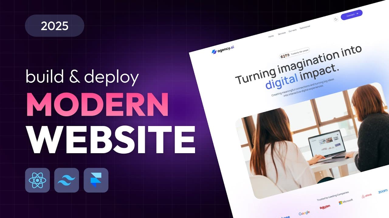 Agency Website using React js and Tailwind CSS