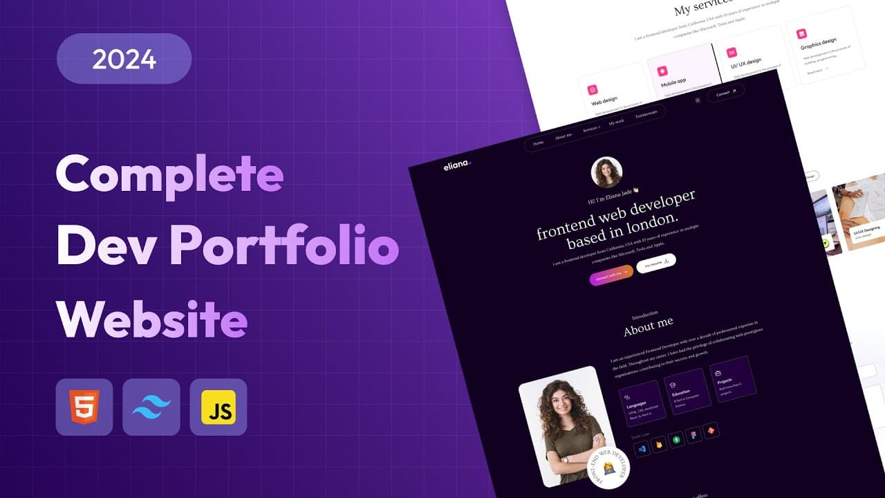 Create Responsive Portfolio Website Using HTML & CSS